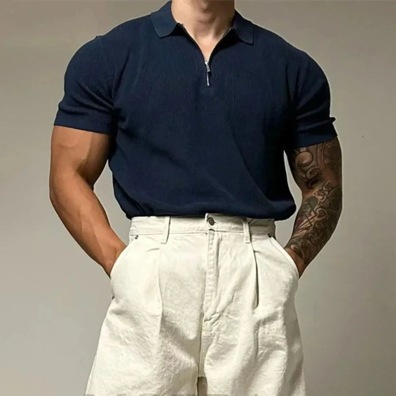 MONARCH ZIP MUSCLE SHIRT - Vizzaro