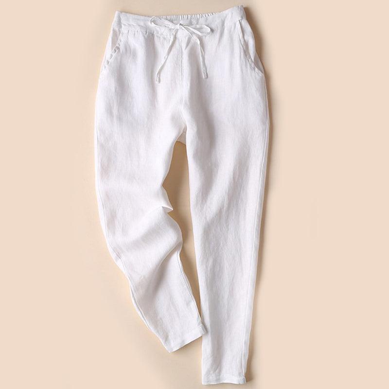 Linnen Damesbroek – Comfortabele Pasvorm & Elegante Look - Vizzaro