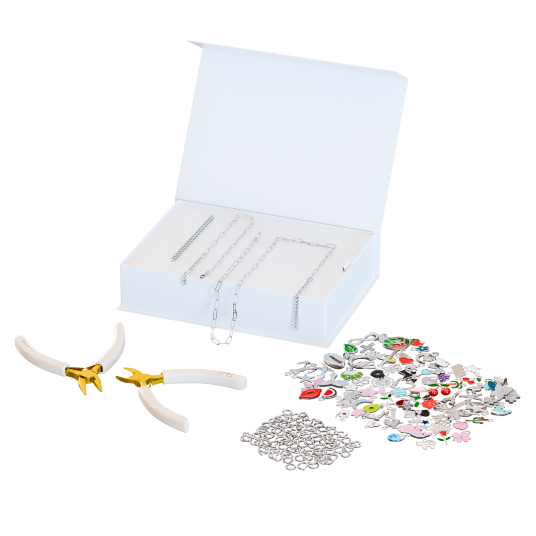 FabuLove DIY Sieraden Set 100+ Bedels – Jouw Stijl, Jouw Creatie - Vizzaro