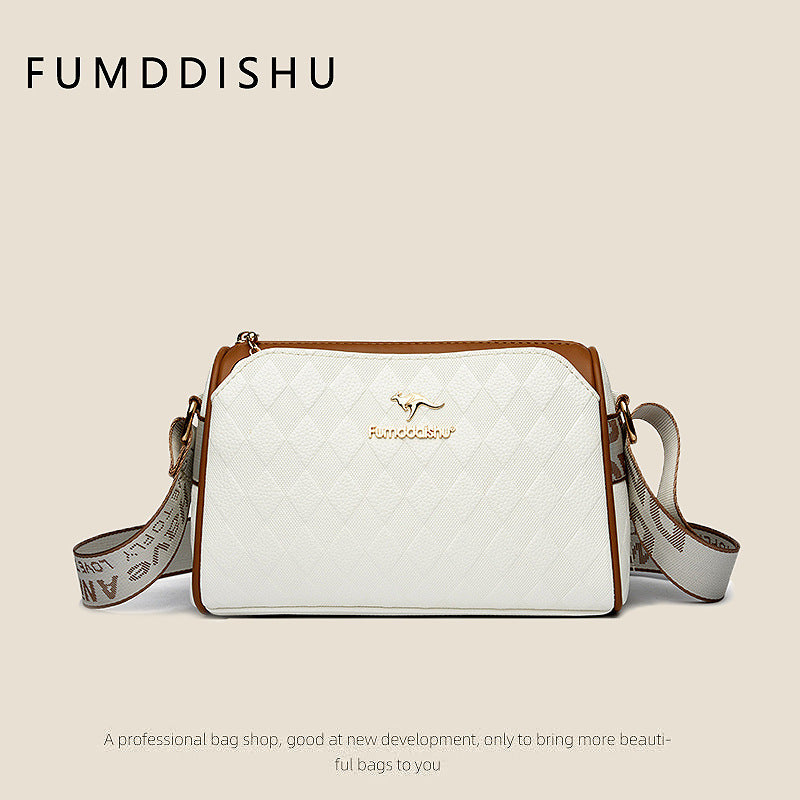 ✨ Luxe Diamantpatroon Crossbody Tas – Grote Capaciteit & 3 Lagen