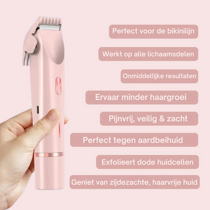 Lady Scheerapparaat 2-in-1 – Zijdezacht, pijnloos & snel