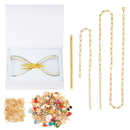 FabuLove DIY Sieraden Set 100+ Bedels – Jouw Stijl, Jouw Creatie - Vizzaro