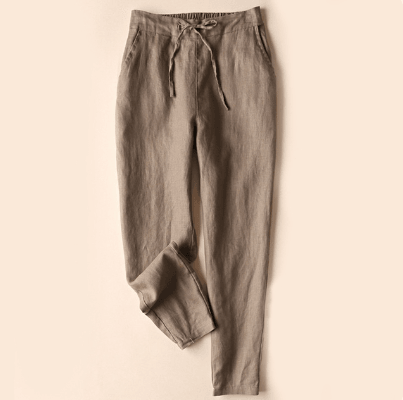 Linnen Damesbroek – Comfortabele Pasvorm & Elegante Look - Vizzaro