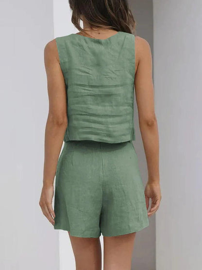 Vrouwelijke Set Korte Broek en Casual Top Klair *Outlet* - Vizzaro