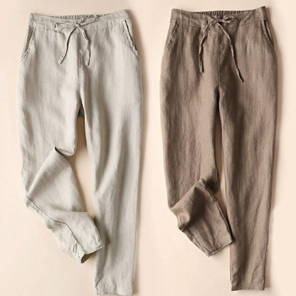 Linnen Damesbroek – Comfortabele Pasvorm & Elegante Look - Vizzaro