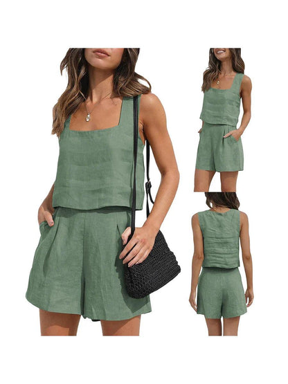 Vrouwelijke Set Korte Broek en Casual Top Klair *Outlet* - Vizzaro