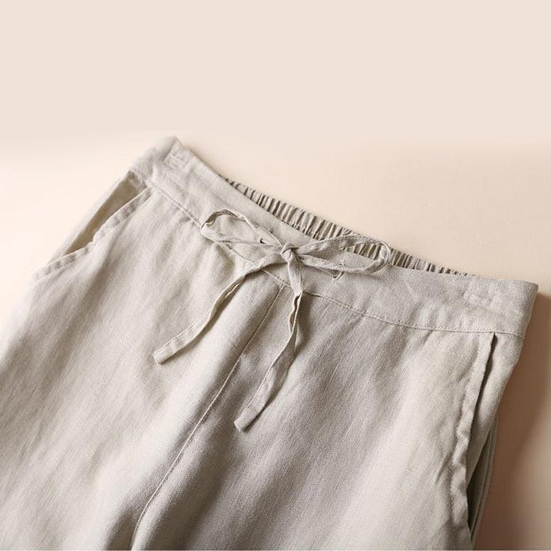 Linnen Damesbroek – Comfortabele Pasvorm & Elegante Look - Vizzaro