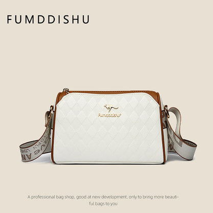 ✨ Luxe Diamantpatroon Crossbody Tas – Grote Capaciteit & 3 Lagen